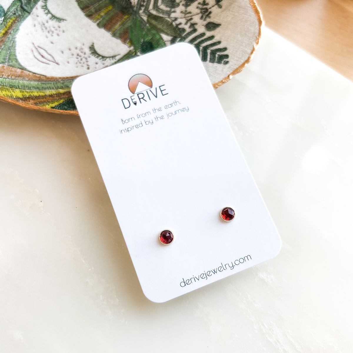 Gemstone Stud Earrings
