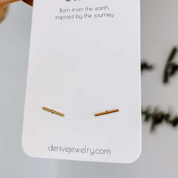 Bar Stud Earrings