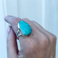 Lagoon Ring- Kingman Turquoise size 9