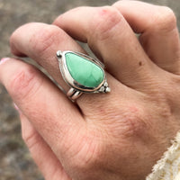 Wanderer's Ring - Emerald Valley (Nevada)Turquoise Ring,  size 8