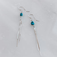 Turquoise Fringe Earrings