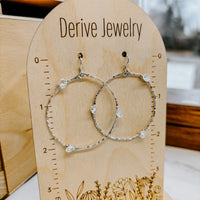 Stargazer Herkimer Diamond Hoop Earrings