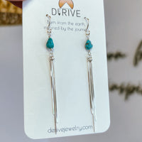 Turquoise Fringe Earrings