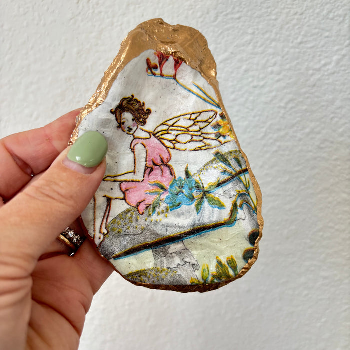 Pink Fairy Shell Jewelry Dish
