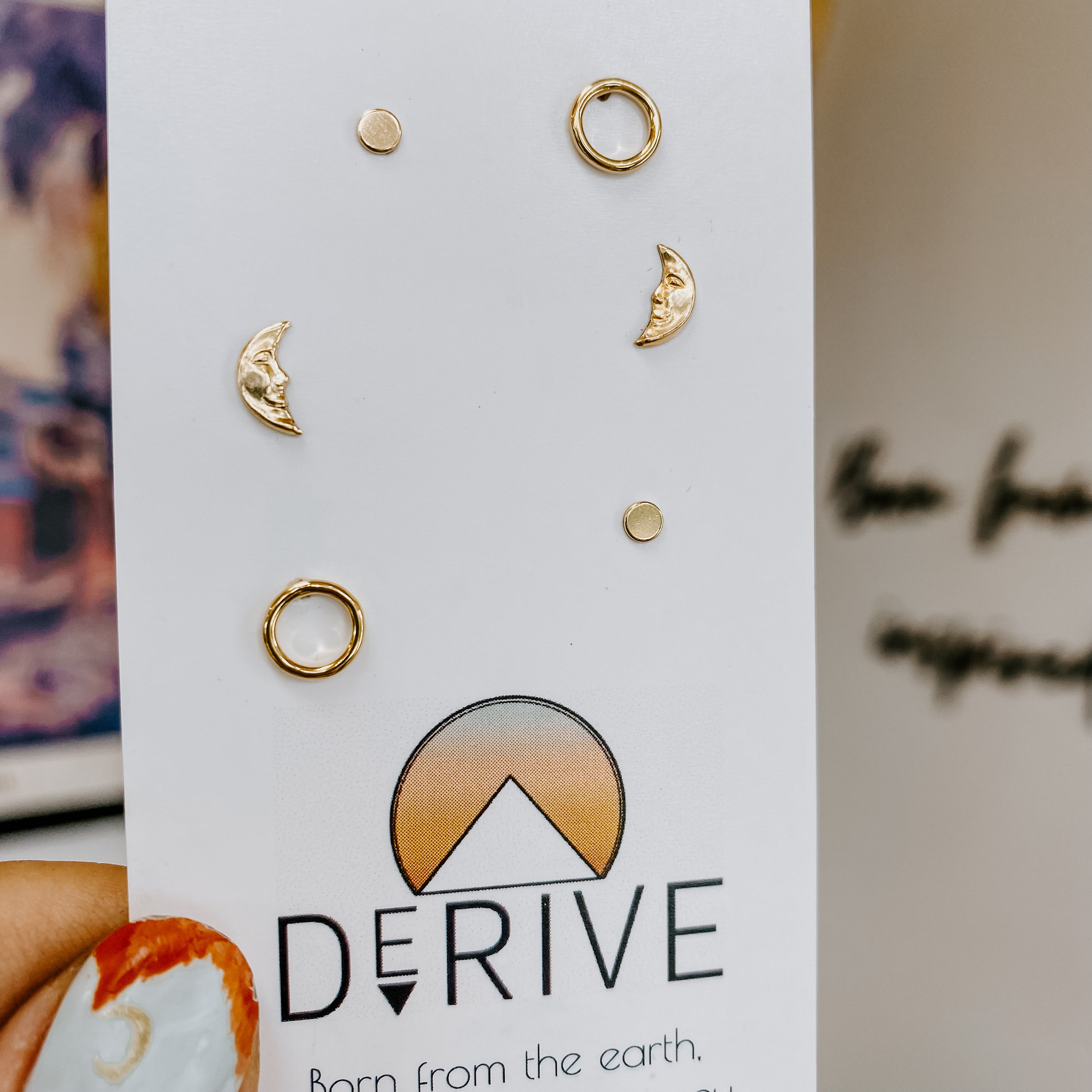 Moon Phase Stud Pack – Derive Jewelry