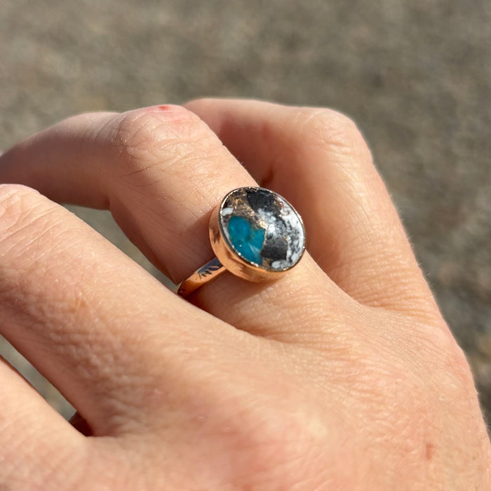 14k Gold Fill Turquoise Ring size 7