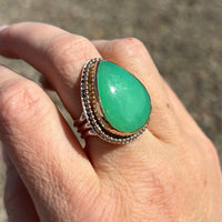 Australian Chrysoprase Ring size 7.5