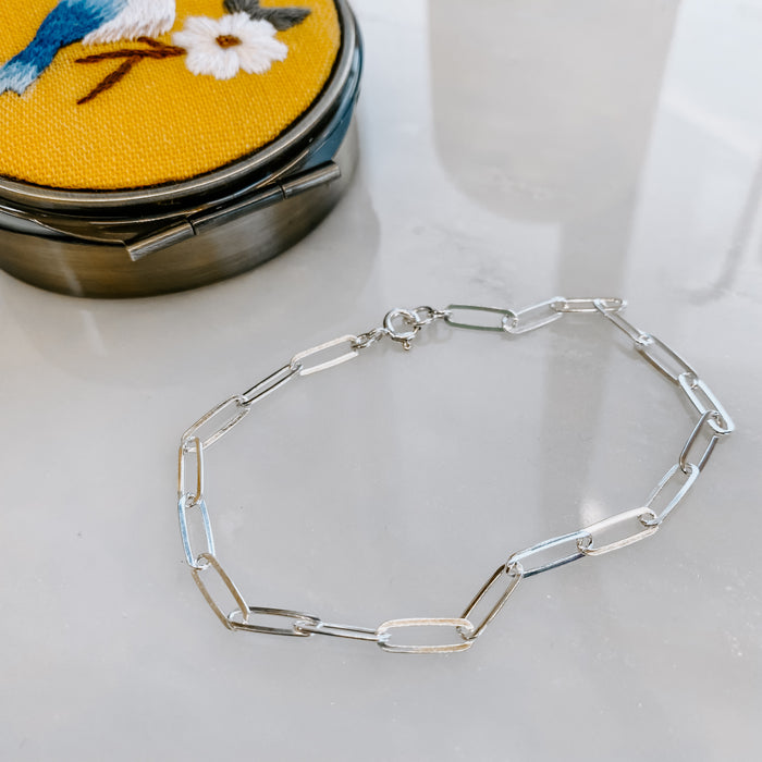 Paperclip Chain Anklet