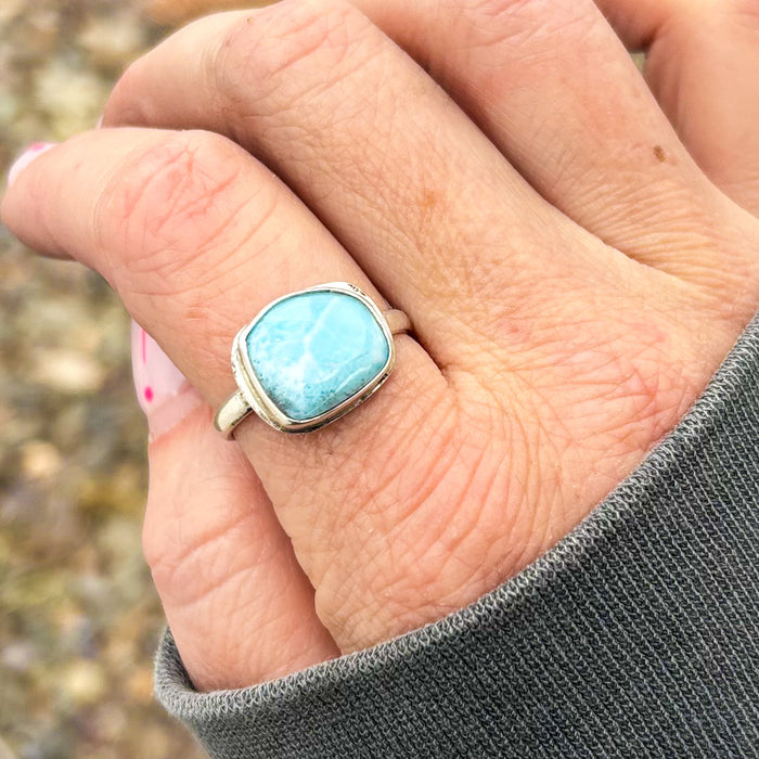 Larimar Ring size 9.5