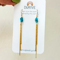 Turquoise Fringe Earrings