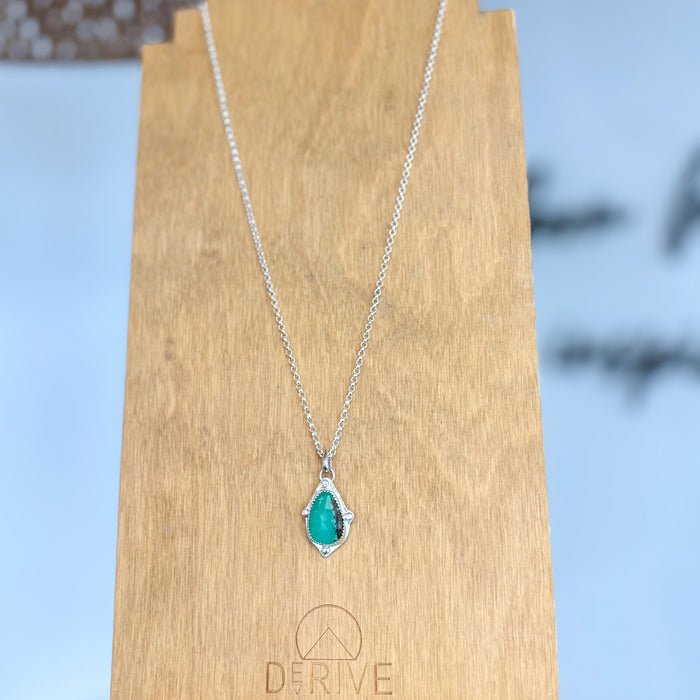 Compass Point Necklace,  16” length