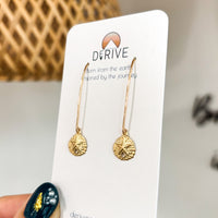 Sand Dollar Threader Earrings