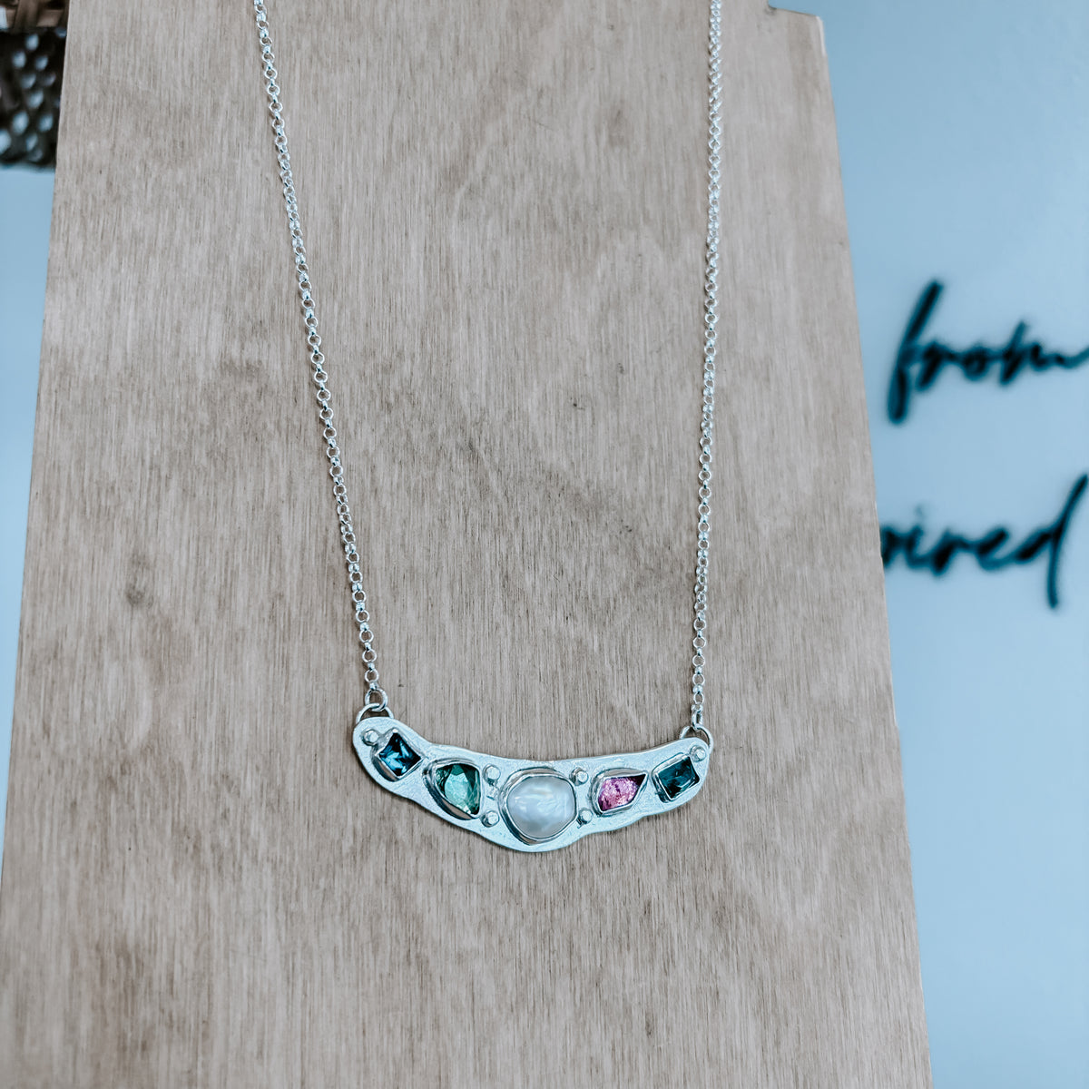 Tide Pool Necklace, 18” length