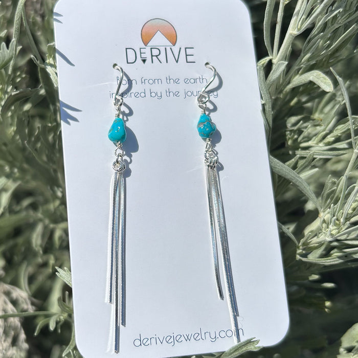 Turquoise Fringe Earrings