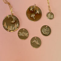 Hand Stamped Medium Coin Necklace