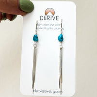 Turquoise Fringe Earrings