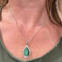 Compass Point Necklace,  16” length
