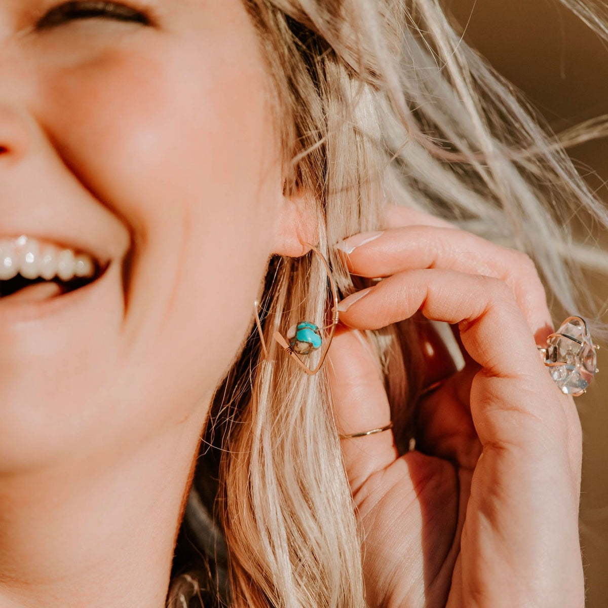 Spiny Oyster Turquoise Ear Threaders