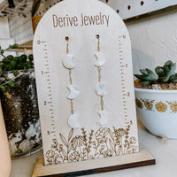 Crescent Moon Mother of Pearl Earrings