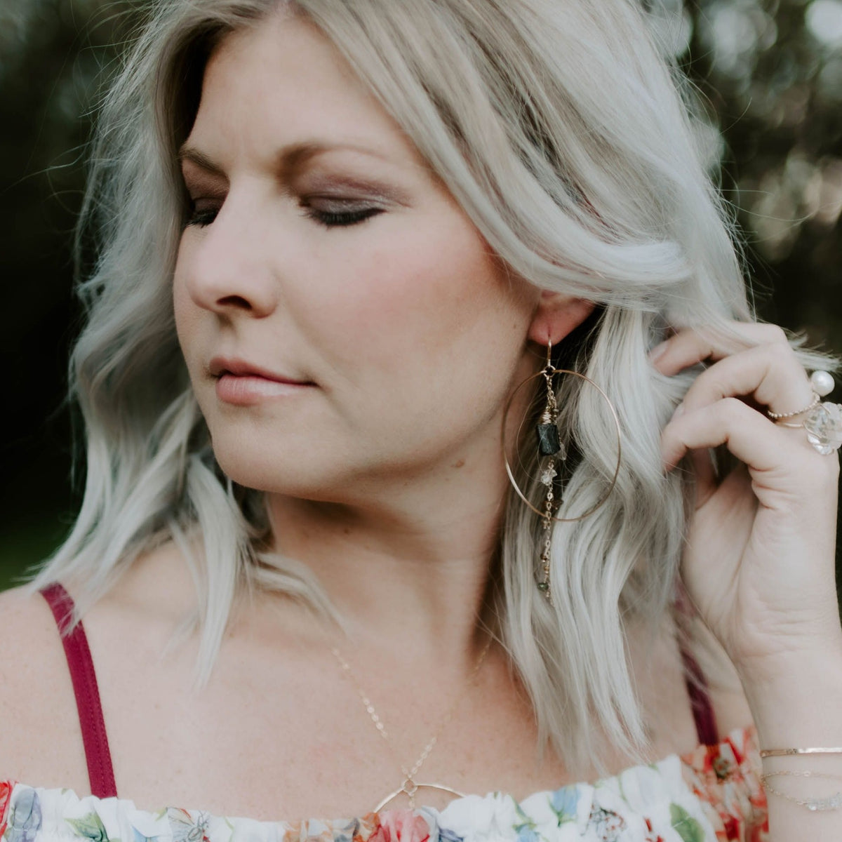 Enchanted Earth Hoop Earrings