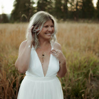 Enchanted Earth Hoop Necklace