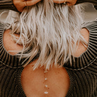 Dripping In Diamonds Back Necklace