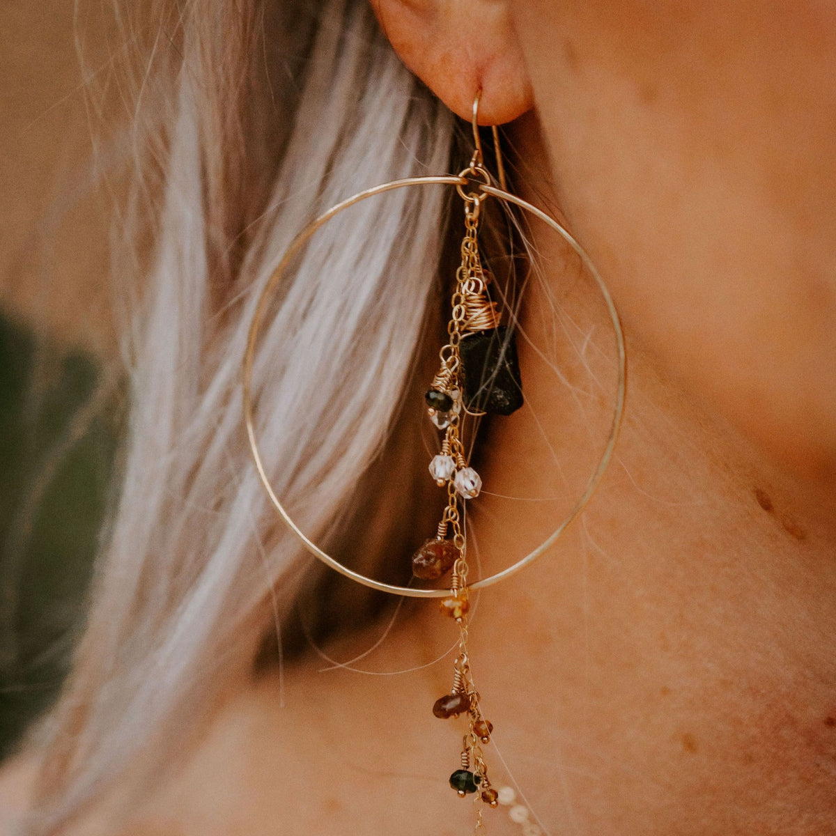 Enchanted Earth Hoop Earrings