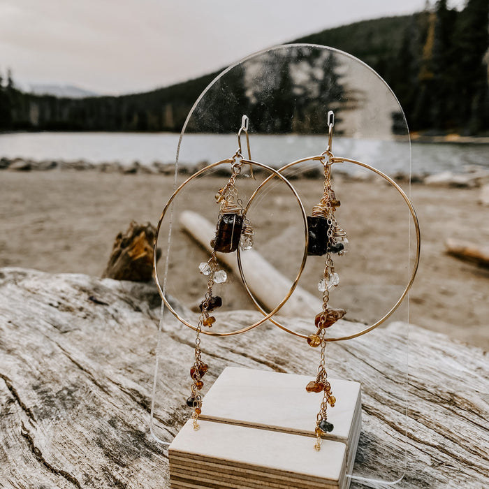 Enchanted Earth Hoop Earrings