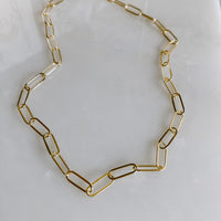 Paperclip Chain Link Necklace