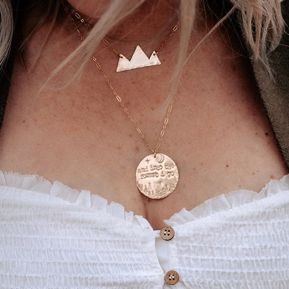 Into The Forest Medallion Necklace