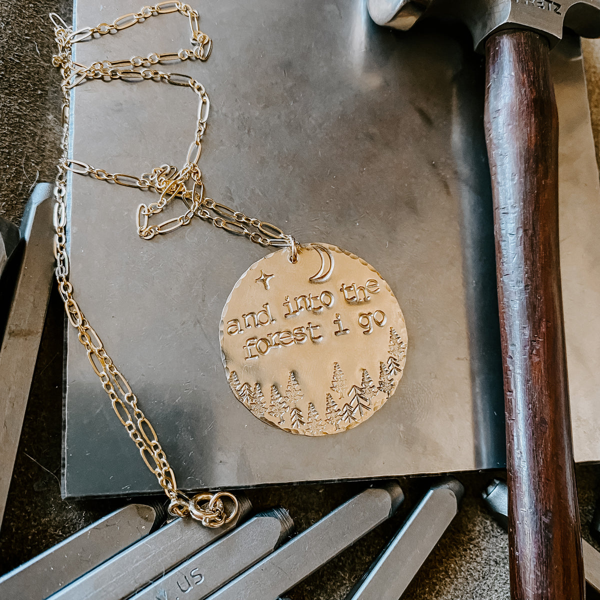 Into The Forest Medallion Necklace