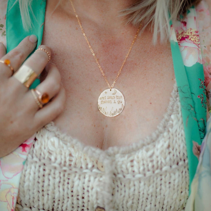 Into The Forest Medallion Necklace