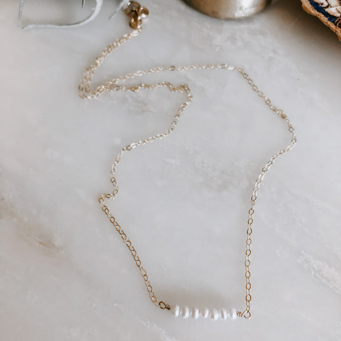 Tiny Freshwater Pearl Necklace