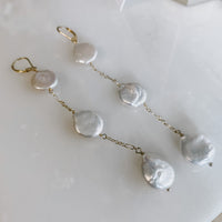 Coin Pearl Earrings