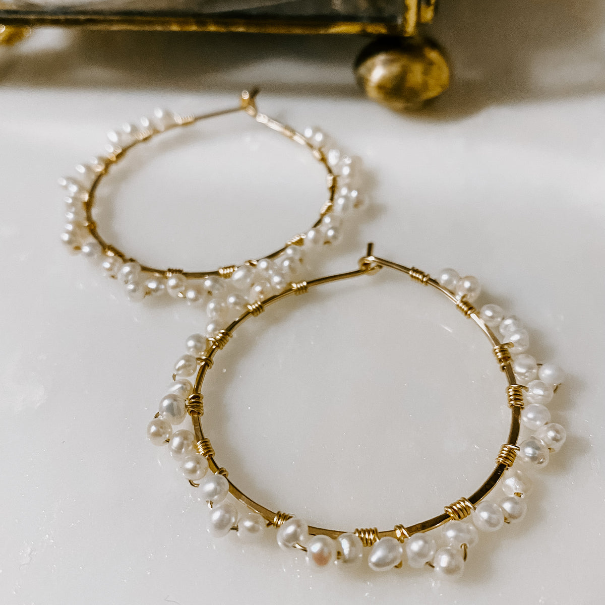 Forever Pearl Hoop Threaders