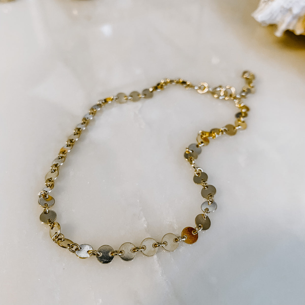 Sand Dollar Anklet