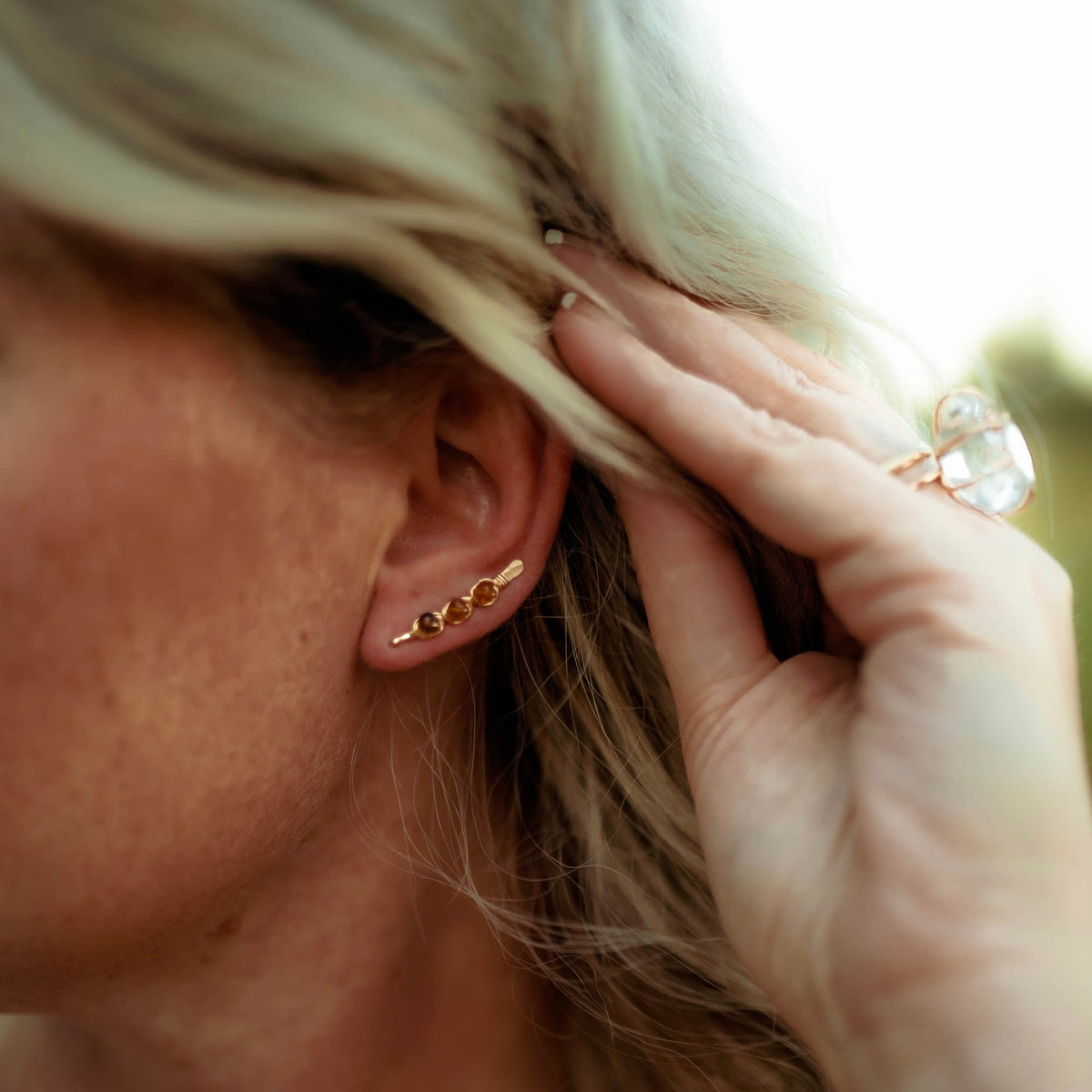 Tourmaline Ear Climbers