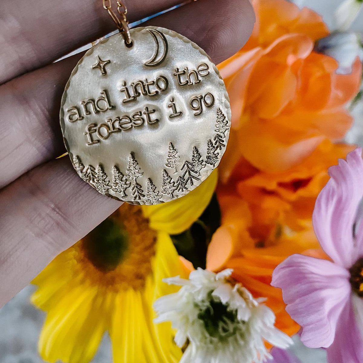 Into The Forest Medallion Necklace