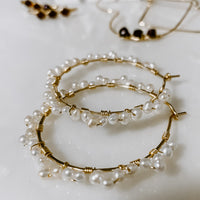 Forever Pearl Hoop Threaders