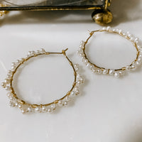 Forever Pearl Hoop Threaders