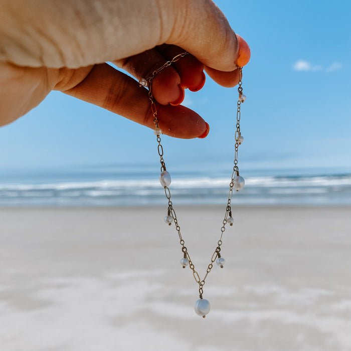 Ocean Eyes Pearl Bracelet