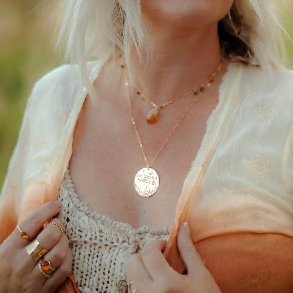 Into The Forest Medallion Necklace