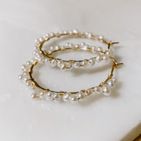 Forever Pearl Hoop Threaders