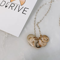Hand Stamped Initial Necklace