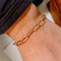 Paperclip Chain Link Bracelet
