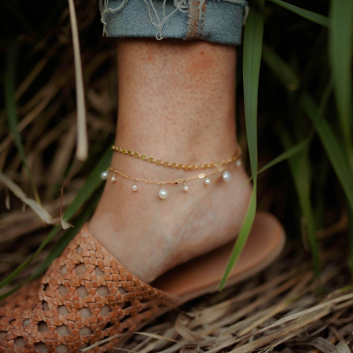 Ocean Eyes Pearl Anklet