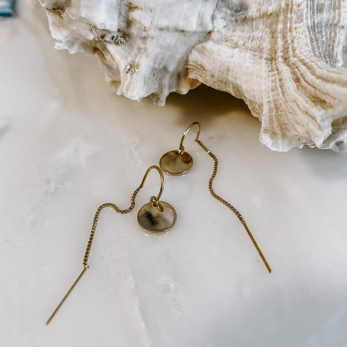Coin Threader Earrings