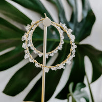 Forever Herkimer Diamond Hoop Threaders