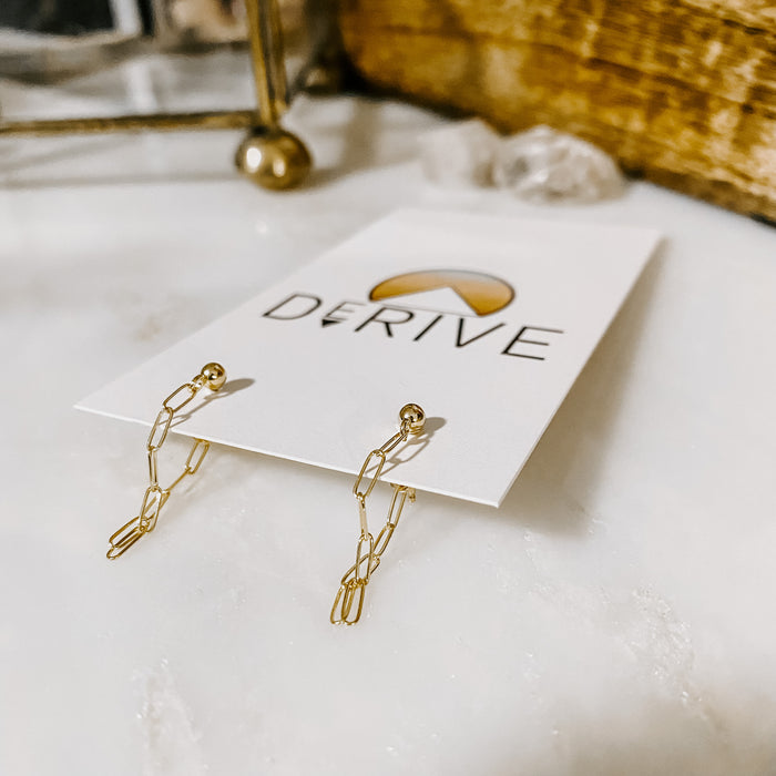 Mini Link Post Earrings