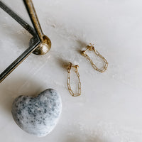Mini Link Post Earrings